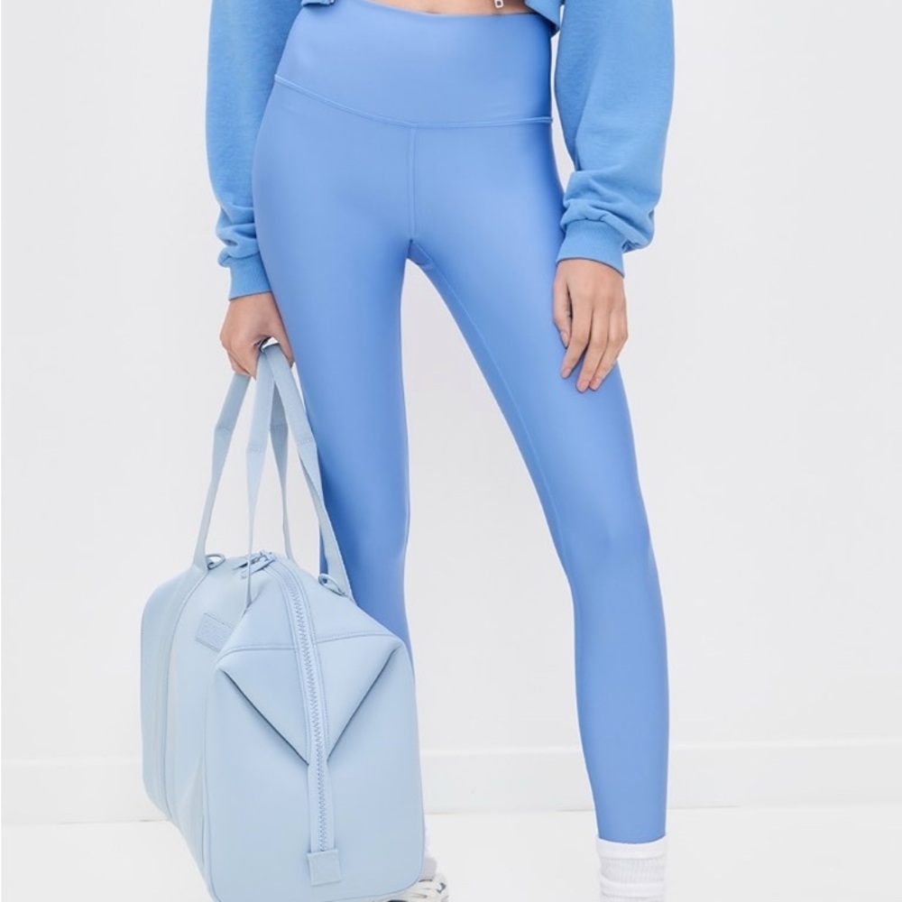 ALO Yoga High-Waist Leggings in Periwinkle Blue